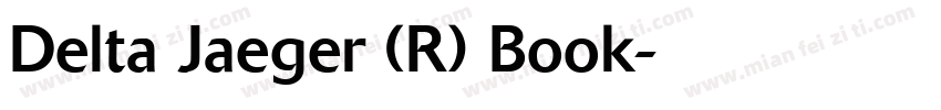 Delta Jaeger (R) Book字体转换